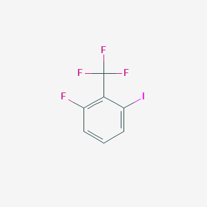 molecular formula C7H3F4I B2710044 1-氟-3-碘-2-(三氟甲基)苯 CAS No. 1391748-02-9