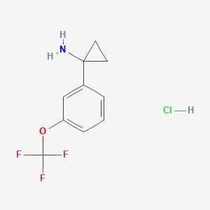 1-[3-(Trifluoromethoxy)phenyl]cyclopropan-1-amine hydrochloride