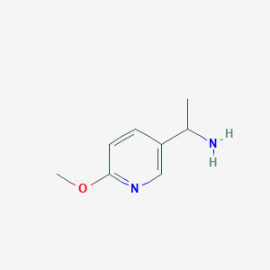 molecular formula C8H12N2O B2710050 1-(6-Methoxypyridin-3-YL)ethanamine CAS No. 579515-25-6