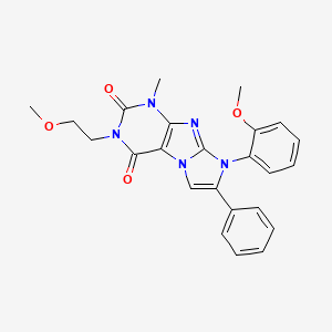 3-(2-Methoxyethyl)-8-(2-methoxyphenyl)-1-methyl-7-phenyl-1,3,5-trihydro-4-imid azolino[1,2-h]purine-2,4-dione