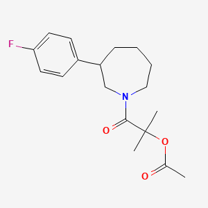 1-(3-(4-Fluorophenyl)azepan-1-yl)-2-methyl-1-oxopropan-2-yl acetate