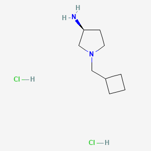 molecular formula C9H20Cl2N2 B2710069 (S)-1-(环丁基甲基)吡咯啉-3-胺二盐酸盐 CAS No. 1286209-18-4