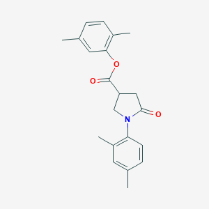 molecular formula C21H23NO3 B271008 2,5-Dimethylphenyl 1-(2,4-dimethylphenyl)-5-oxo-3-pyrrolidinecarboxylate 