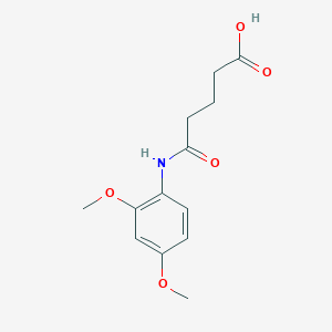 molecular formula C13H17NO5 B2710081 5-((2,4-Dimethoxyphenyl)amino)-5-oxopentanoic acid CAS No. 394240-03-0