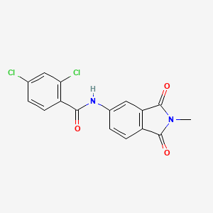 molecular formula C16H10Cl2N2O3 B2710088 2,4-二氯-N-(2-甲基-1,3-二氧异喹啉-5-基)苯甲酰胺 CAS No. 301858-58-2