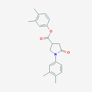 molecular formula C21H23NO3 B271009 3,4-Dimethylphenyl 1-(3,4-dimethylphenyl)-5-oxo-3-pyrrolidinecarboxylate 