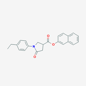 Naphthalen-2-yl 1-(4-ethylphenyl)-5-oxopyrrolidine-3-carboxylate