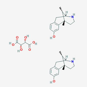 molecular formula C32H44N2O8 B2710107 (+)-诺美他唑辛酸酒石酸盐 CAS No. 83434-93-9