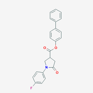 Biphenyl-4-yl 1-(4-fluorophenyl)-5-oxopyrrolidine-3-carboxylate