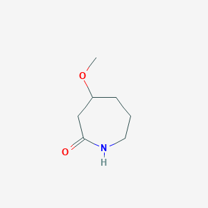 molecular formula C7H13NO2 B2710121 4-Methoxy-2,4,6,7-tetrahydroazepine-2-one CAS No. 36982-61-3