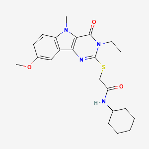 N-(3,4-dimethylphenyl)-3-{[2-(4-methylphenyl)pyrimidin-4-yl]oxy}benzamide