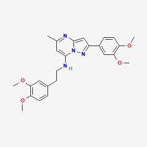 2-(3,4-dimethoxyphenyl)-N-[2-(3,4-dimethoxyphenyl)ethyl]-5-methylpyrazolo[1,5-a]pyrimidin-7-amine