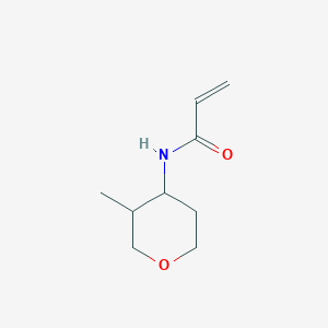 molecular formula C9H15NO2 B2710131 N-(3-Methyloxan-4-yl)prop-2-enamide CAS No. 1697450-00-2