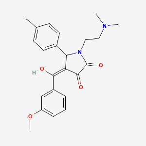 molecular formula C23H26N2O4 B2710137 1-(2-(dimethylamino)ethyl)-3-hydroxy-4-(3-methoxybenzoyl)-5-(p-tolyl)-1H-pyrrol-2(5H)-one CAS No. 608503-10-2