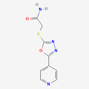 2-(5-Pyridin-4-yl-[1,3,4]oxadiazol-2-ylsulfanyl)-acetamide