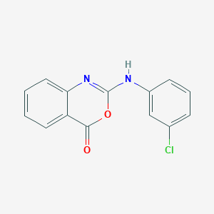 2-(3-chloroanilino)-4H-3,1-benzoxazin-4-one