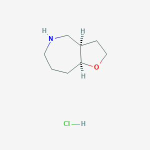molecular formula C8H16ClNO B2710143 Rel-(3aR,8aS)-八氢-2H-呋喃[3,2-c]氮杂环己烷盐酸盐 CAS No. 2173999-18-1