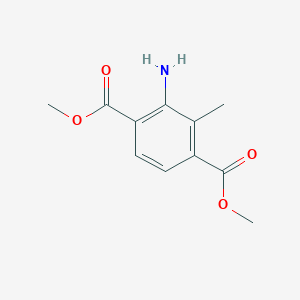 molecular formula C11H13NO4 B2710145 Dimethyl 2-amino-3-methylterephthalate CAS No. 14186-52-8