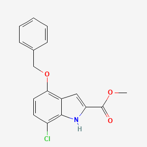 Methyl 4-(benzyloxy)-7-chloro-1h-indole-2-carboxylate