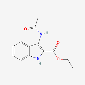molecular formula C13H14N2O3 B2710175 ethyl 3-(acetylamino)-1H-indole-2-carboxylate CAS No. 56545-51-8