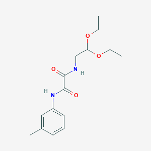 molecular formula C15H22N2O4 B2710196 N1-(2,2-diethoxyethyl)-N2-(m-tolyl)oxalamide CAS No. 898348-85-1