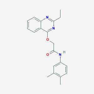 N-(3,4-dimethylphenyl)-2-[(2-ethylquinazolin-4-yl)oxy]acetamide