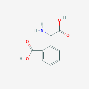 molecular formula C9H9NO4 B027102 2-[Amino(carboxy)methyl]benzoic acid CAS No. 106871-70-9