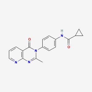 N-[4-(2-methyl-4-oxopyrido[2,3-d]pyrimidin-3-yl)phenyl]cyclopropanecarboxamide