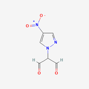 molecular formula C6H5N3O4 B2710261 2-(4-Nitropyrazol-1-yl)propanedial CAS No. 108262-24-4