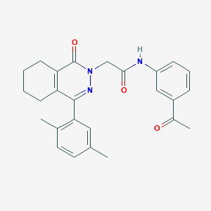 N-(3-acetylphenyl)-2-[4-(2,5-dimethylphenyl)-1-oxo-5,6,7,8-tetrahydrophthalazin-2(1H)-yl]acetamide