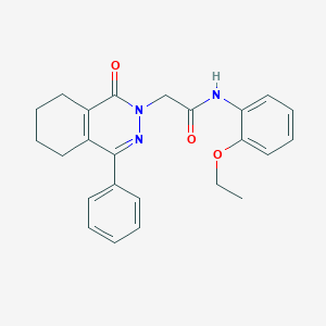 molecular formula C24H25N3O3 B271029 N-(2-ethoxyphenyl)-2-(1-oxo-4-phenyl-5,6,7,8-tetrahydrophthalazin-2(1H)-yl)acetamide 