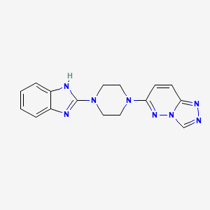 2-(4-{[1,2,4]triazolo[4,3-b]pyridazin-6-yl}piperazin-1-yl)-1H-1,3-benzodiazole