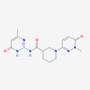 N-(4-hydroxy-6-methylpyrimidin-2-yl)-1-(1-methyl-6-oxo-1,6-dihydropyridazin-3-yl)piperidine-3-carboxamide