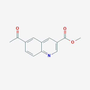 molecular formula C13H11NO3 B2710318 Methyl 6-acetylquinoline-3-carboxylate CAS No. 1956318-19-6