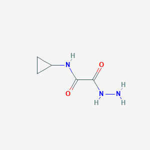 molecular formula C5H9N3O2 B2710324 N-环丙基-1-(肼基甲酰)甲酰胺 CAS No. 855991-46-7
