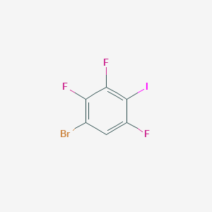 molecular formula C6HBrF3I B2710327 1-溴-2,3,5-三氟-4-碘苯 CAS No. 2514941-97-8