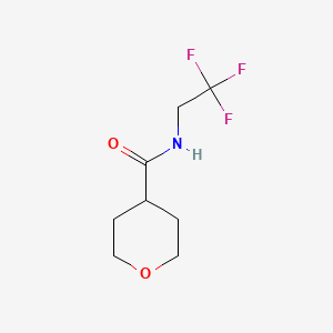 N-(2,2,2-Trifluoroethyl)oxane-4-carboxamide