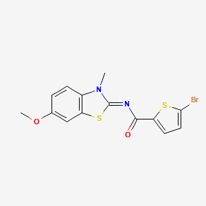 (E)-5-bromo-N-(6-methoxy-3-methylbenzo[d]thiazol-2(3H)-ylidene)thiophene-2-carboxamide