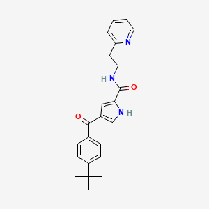 4-[(4-tert-butylphenyl)-oxomethyl]-N-[2-(2-pyridinyl)ethyl]-1H-pyrrole-2-carboxamide