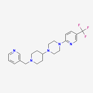 1-(1-(Pyridin-3-ylmethyl)piperidin-4-yl)-4-(5-(trifluoromethyl)pyridin-2-yl)piperazine