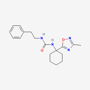 1-(1-(3-Methyl-1,2,4-oxadiazol-5-yl)cyclohexyl)-3-phenethylurea