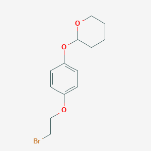 molecular formula C13H17BrO3 B2710392 2-(4-(2-bromoethoxy)phenoxy)tetrahydro-2H-pyran CAS No. 1329602-07-4