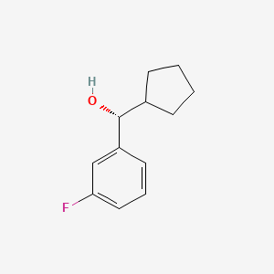 molecular formula C12H15FO B2710395 (R)-cyclopentyl(3-fluorophenyl)methanol CAS No. 1821733-18-9