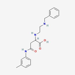 molecular formula C20H25N3O3 B2710414 2-((2-(Benzylamino)ethyl)amino)-4-oxo-4-(m-tolylamino)butanoic acid CAS No. 1026766-84-6