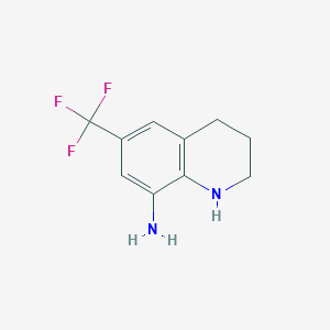 molecular formula C10H11F3N2 B2710432 6-(Trifluoromethyl)-1,2,3,4-tetrahydroquinolin-8-amine CAS No. 2044796-78-1