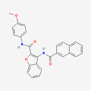 molecular formula C27H20N2O4 B2710502 3-(2-naphthamido)-N-(4-methoxyphenyl)benzofuran-2-carboxamide CAS No. 887873-40-7