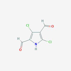 molecular formula C6H3Cl2NO2 B2710513 3,5-二氯-1H-吡咯-2,4-二甲醛 CAS No. 152420-76-3