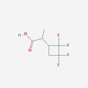 molecular formula C7H8F4O2 B2710519 2-(2,2,3,3-Tetrafluorocyclobutyl)propanoic acid CAS No. 2248407-78-3