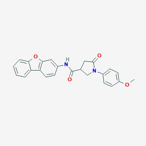 molecular formula C24H20N2O4 B271055 N-(dibenzo[b,d]furan-3-yl)-1-(4-methoxyphenyl)-5-oxopyrrolidine-3-carboxamide 