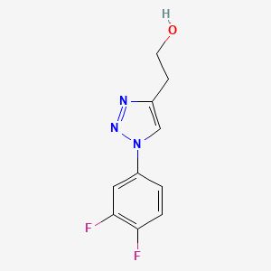 molecular formula C10H9F2N3O B2710550 2-[1-(3,4-difluorophenyl)-1H-1,2,3-triazol-4-yl]ethan-1-ol CAS No. 1250323-41-1
